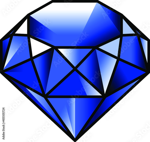 Gem stone - sapphire.