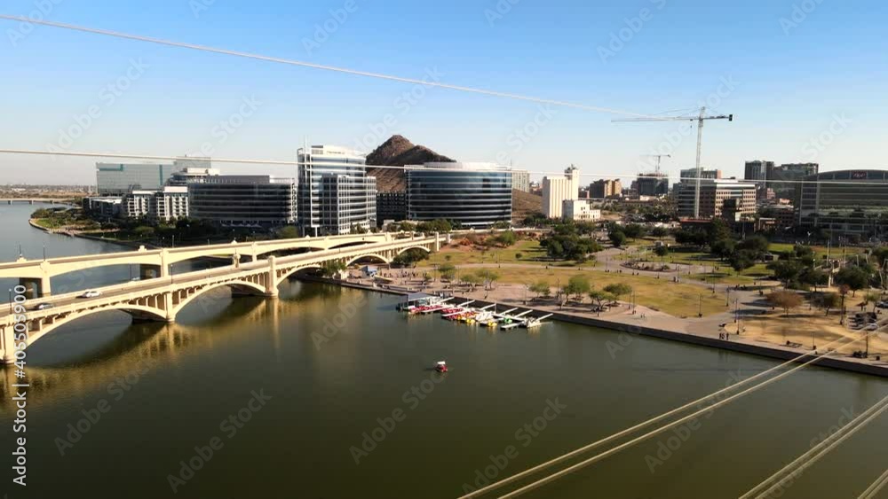 Tempe Town Lake by drone