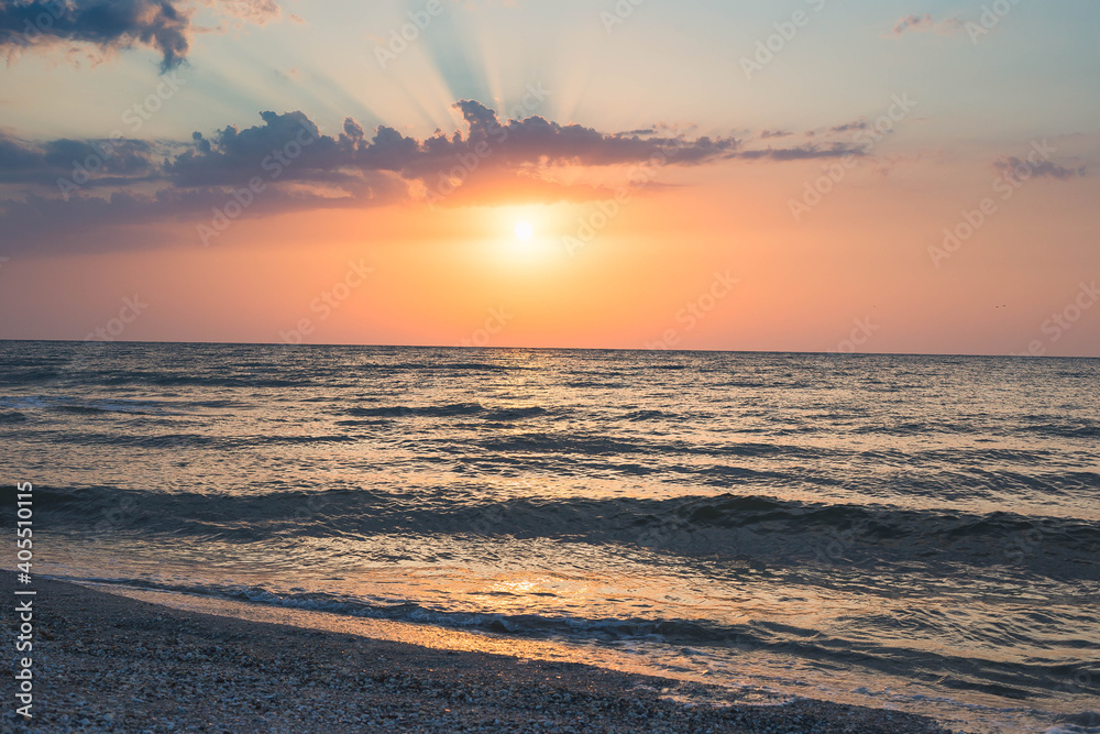 Fototapeta premium sunrise on the beach
