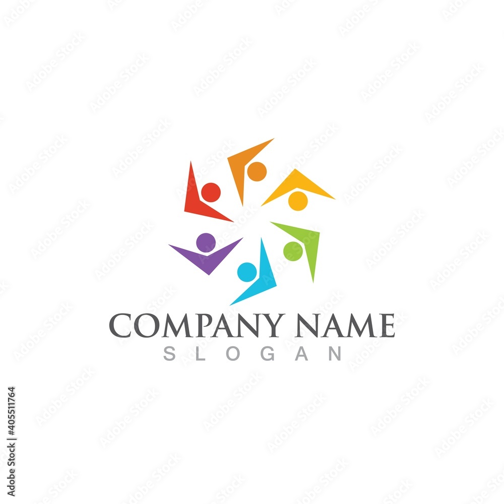 Community, network and social icon Community, network and social icon