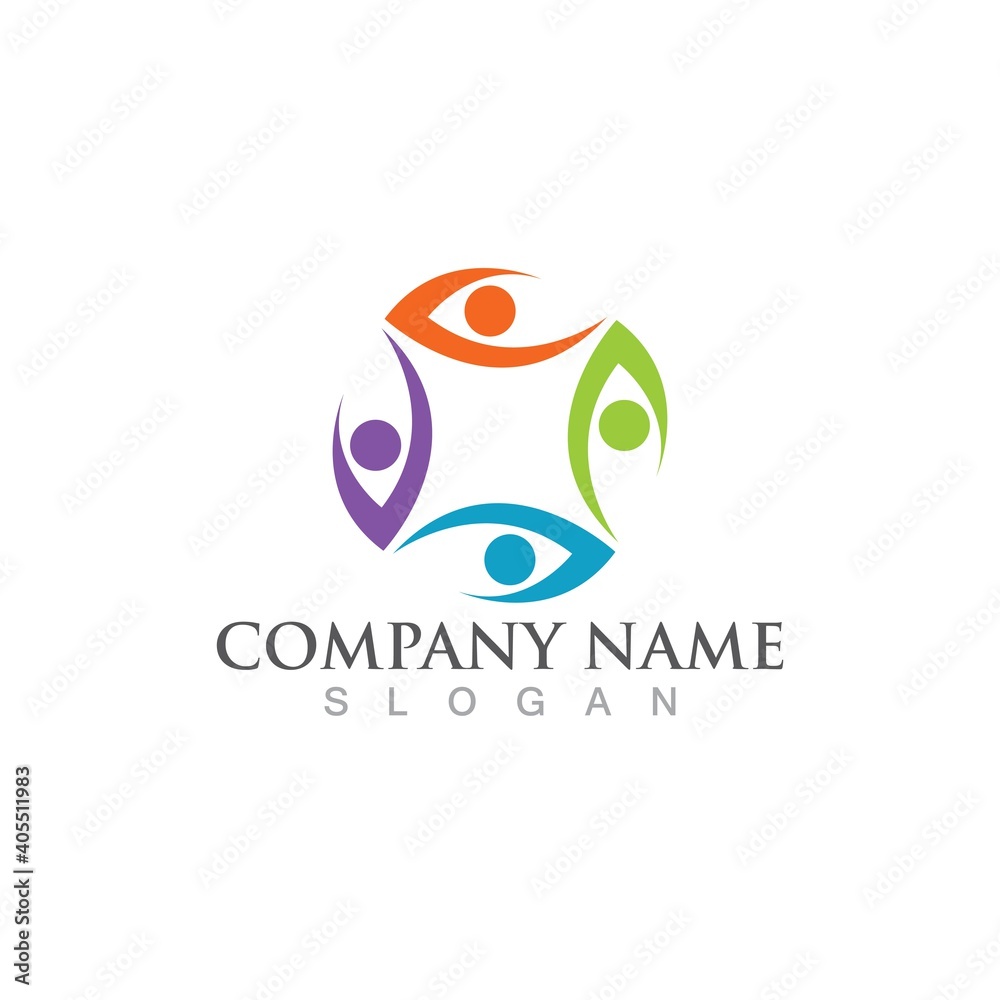 Community, network and social icon Community, network and social icon