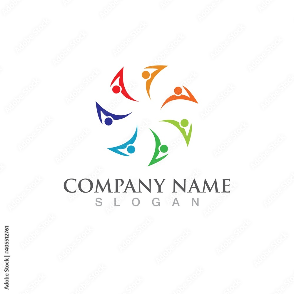 Community, network and social icon Community, network and social icon