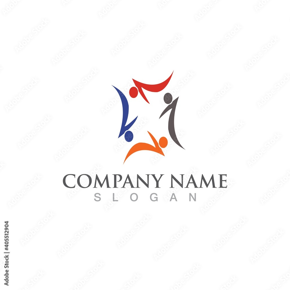 Community, network and social icon Community, network and social icon
