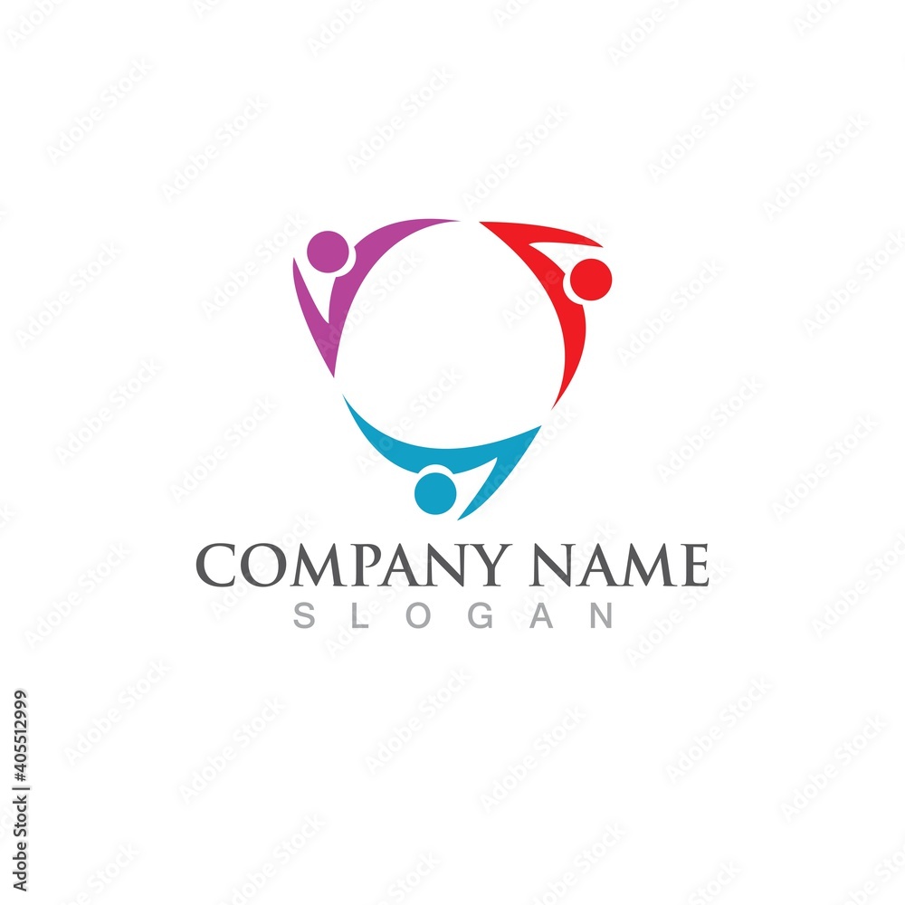 Community, network and social icon Community, network and social icon
