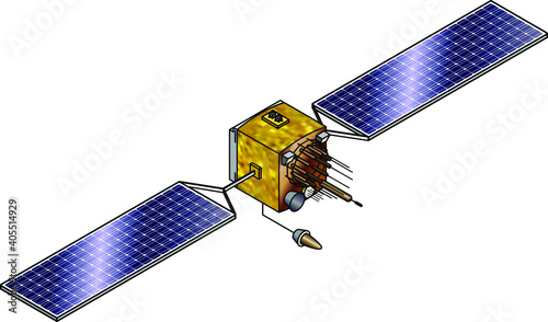 A GPS satellite.