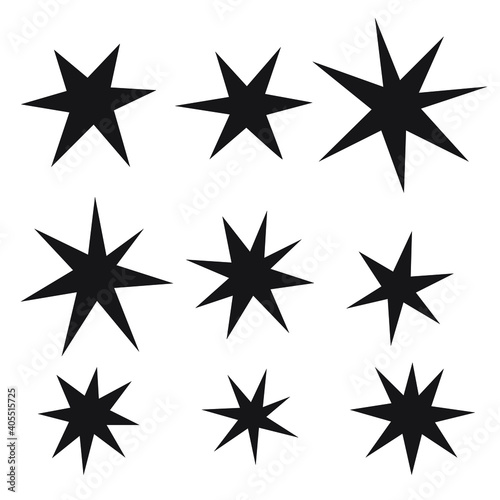 Set of comic splash  explosion  burst  bang  blast  shine  star vector for sale labels  stickers.