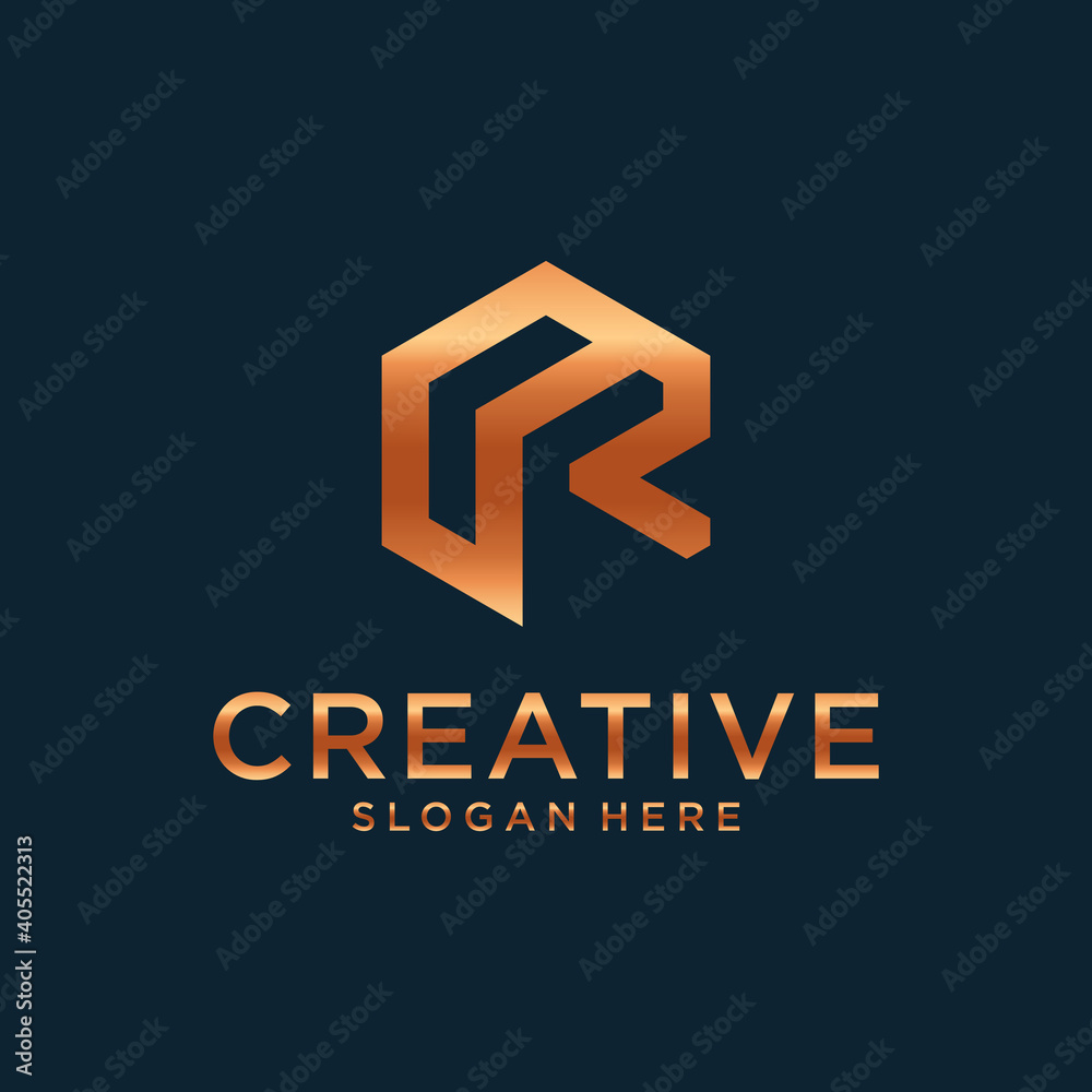 Initial R logo design inspiration