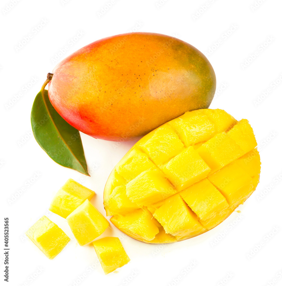 Mango leaf isolated on white background Clipping Path Mango leaf isolated on white background Clipping Path