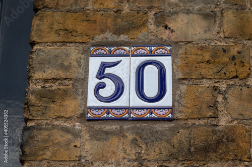 house door number 50