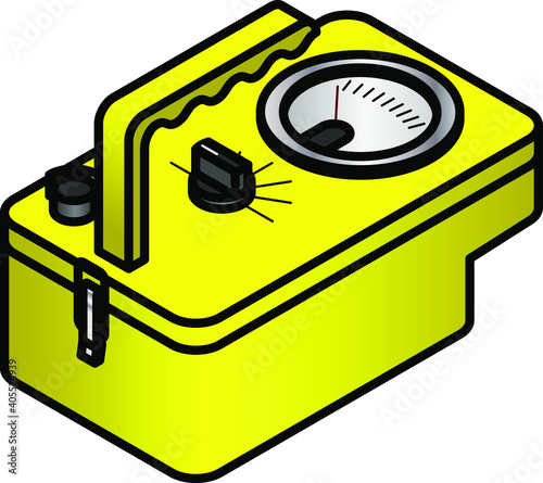 A geiger counter (radiation detector/meter.) photo