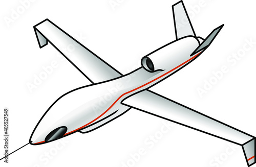 A remotely operated military surveillance drone.