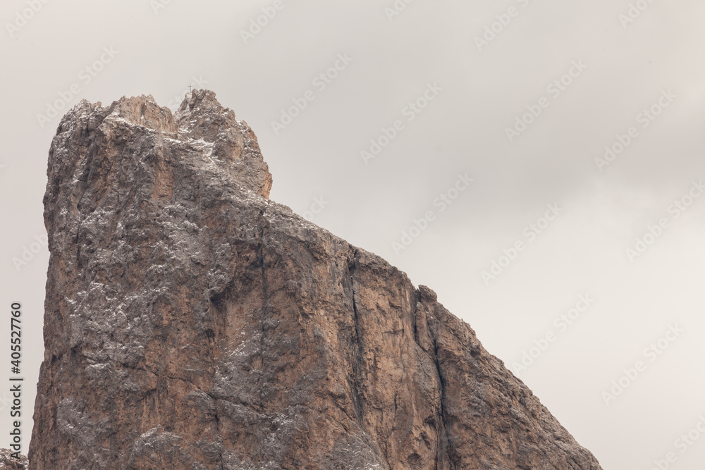 Detail of vertical Dolomites wall in Italy Detail of vertical Dolomites wall in Italy