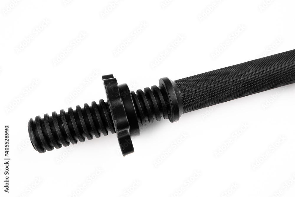 dumbbells over white background. Black dumbbells dumbbells over white background. Black dumbbells