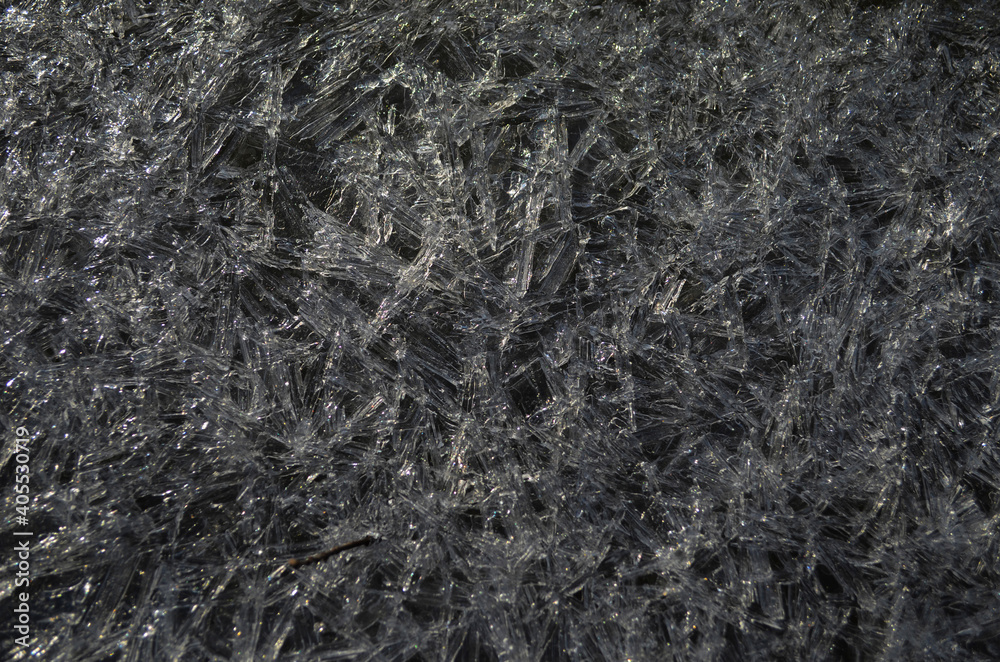 Beautiful abstraction of real ice near the river Bank in winter Beautiful abstraction of real ice near the river Bank in winter