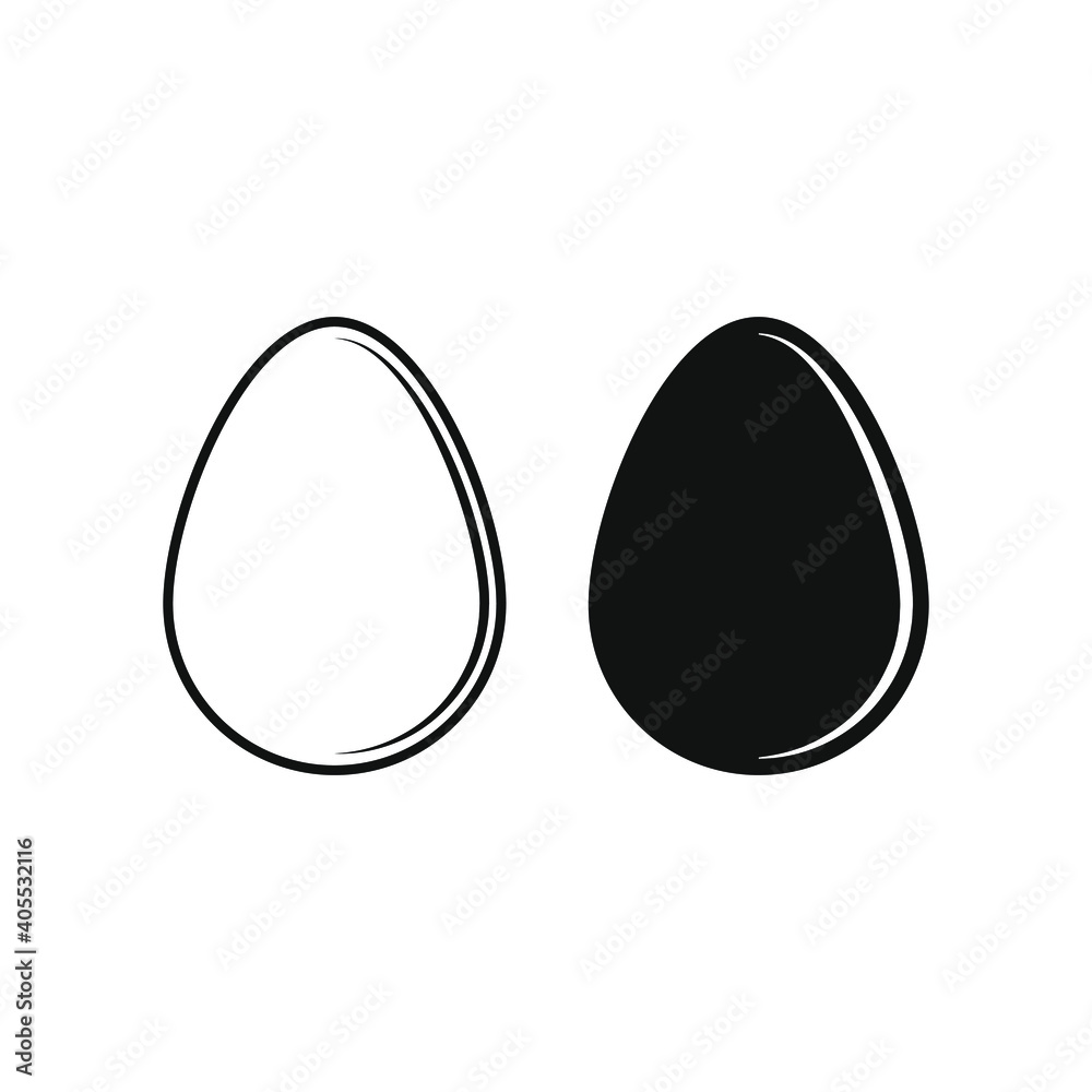 Egg vector shape icon. Simple flat easter symbol. Cooking and food sign. Bird eggshell logo. Clip-art silhouette. Egg vector shape icon. Simple flat easter symbol. Cooking and food sign. Bird eggshell logo. Clip-art silhouette.