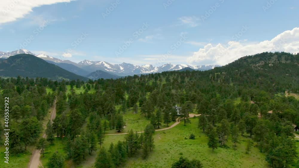 AERIAL View of mountain AERIAL View of mountain