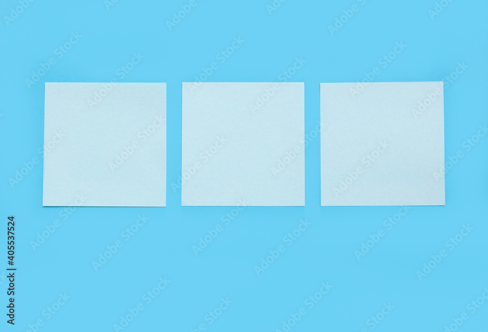 blue sticky note on blue background blue sticky note on blue background