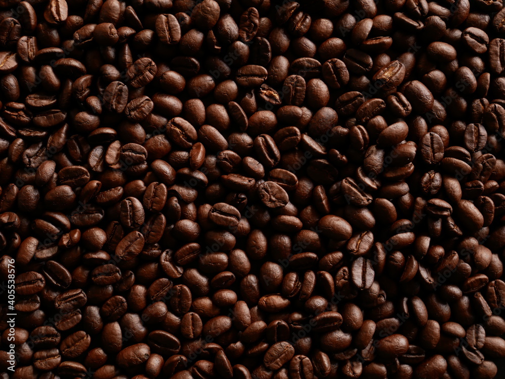 Fototapeta premium Roasted coffee beans for background