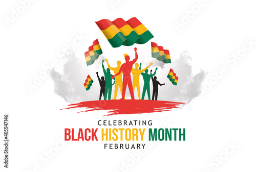 Black history month celebrate. vector illustration design graphic Black history month