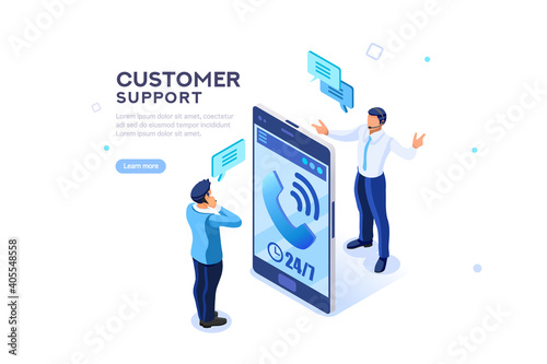 Service client chat