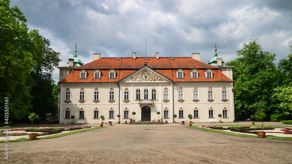 Palace in the park in Nieborow. Mazovian Voivodeship