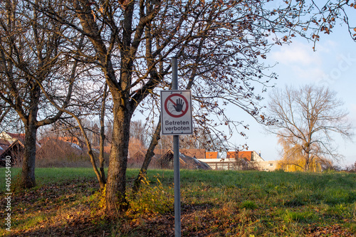 Betreten Verboten Schild