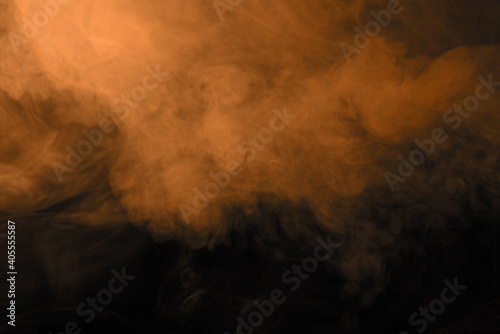 Orange smoke texture on black