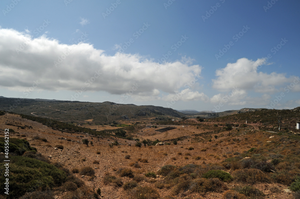 Le village de Sitanos près de Sitia en Crète