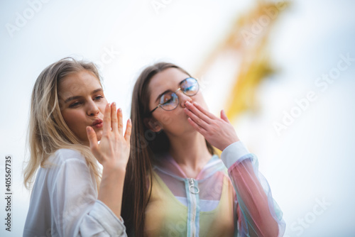 LGBT concept, Young women a...