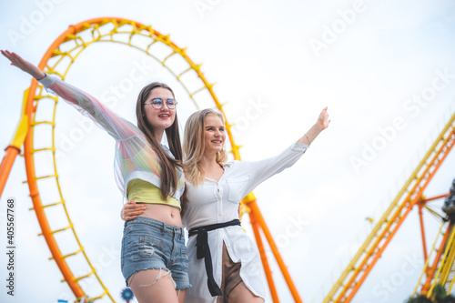 LGBT concept, Young women a...
