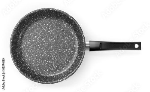 Obraz na plátně Gray granite coated frying pan