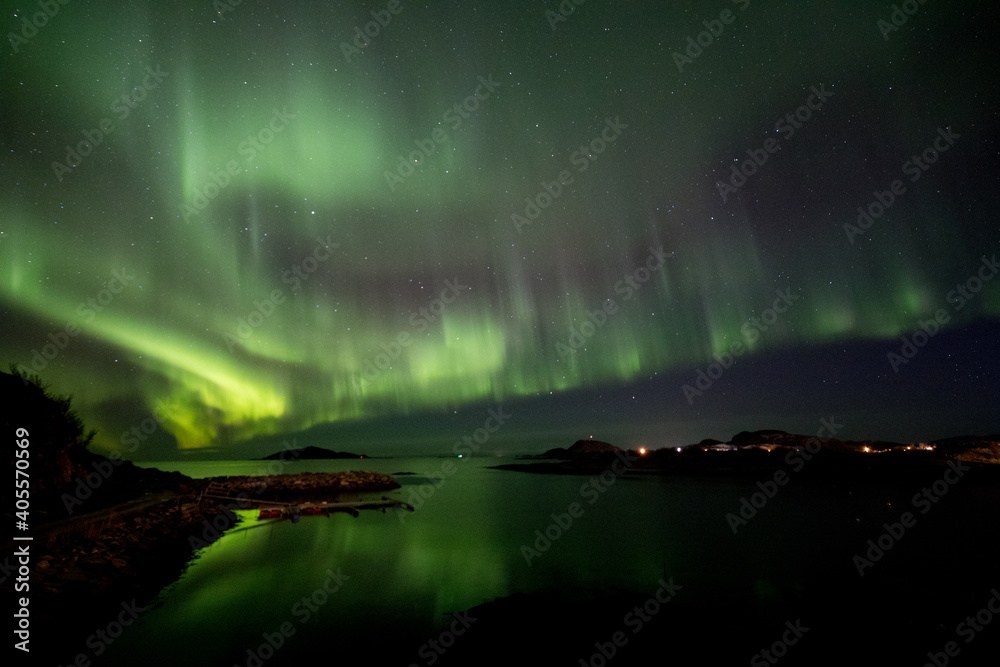 Aurora storm in Norway