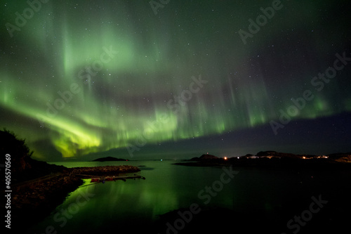 Aurora storm in Norway