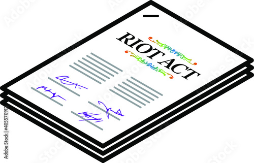 A riot act document.