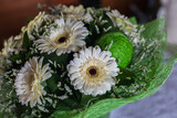 Bouquet of white gerberas