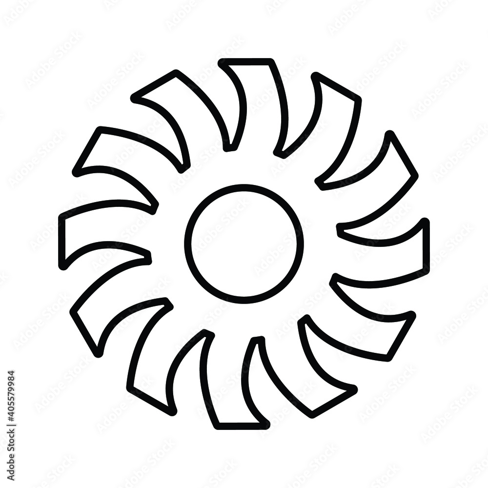 Circular saws line icon. Outline vector design. Circular saws line icon. Outline vector design.