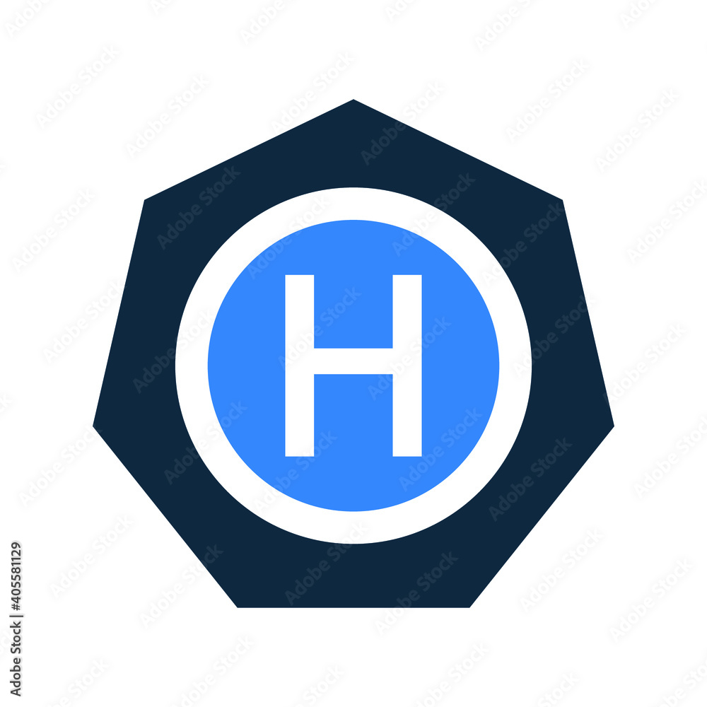 Obraz premium Hospital sign icon. Editable vector isolated on a white background.