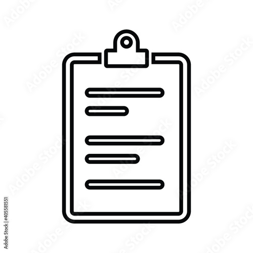 Article, document, content icon. Outline vector.