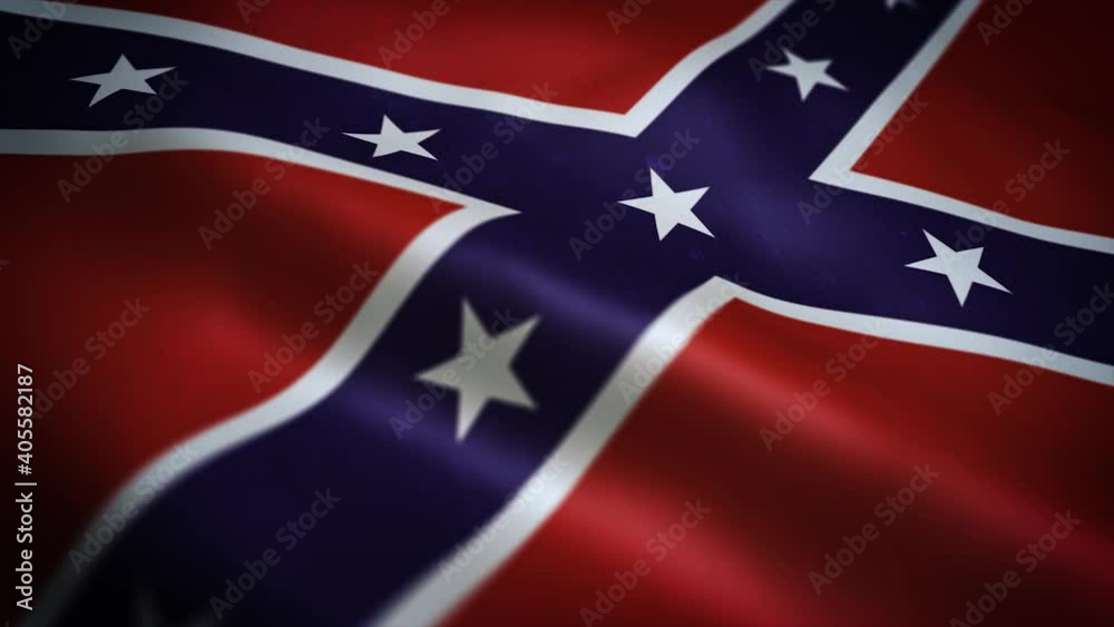 USA American Confederate Flag Textured Background Loop/ 4k animation of a US textured american confederate civil war flag background, with fabric and grunge texture and wind effect seamless looping USA American Confederate Flag Textured Background Loop/ 4k animation of a US textured american confederate civil war flag background, with fabric and grunge texture and wind effect seamless looping