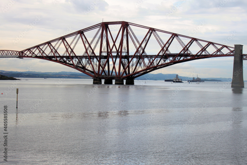 A view of the Forth Rail Bridge in Scotland