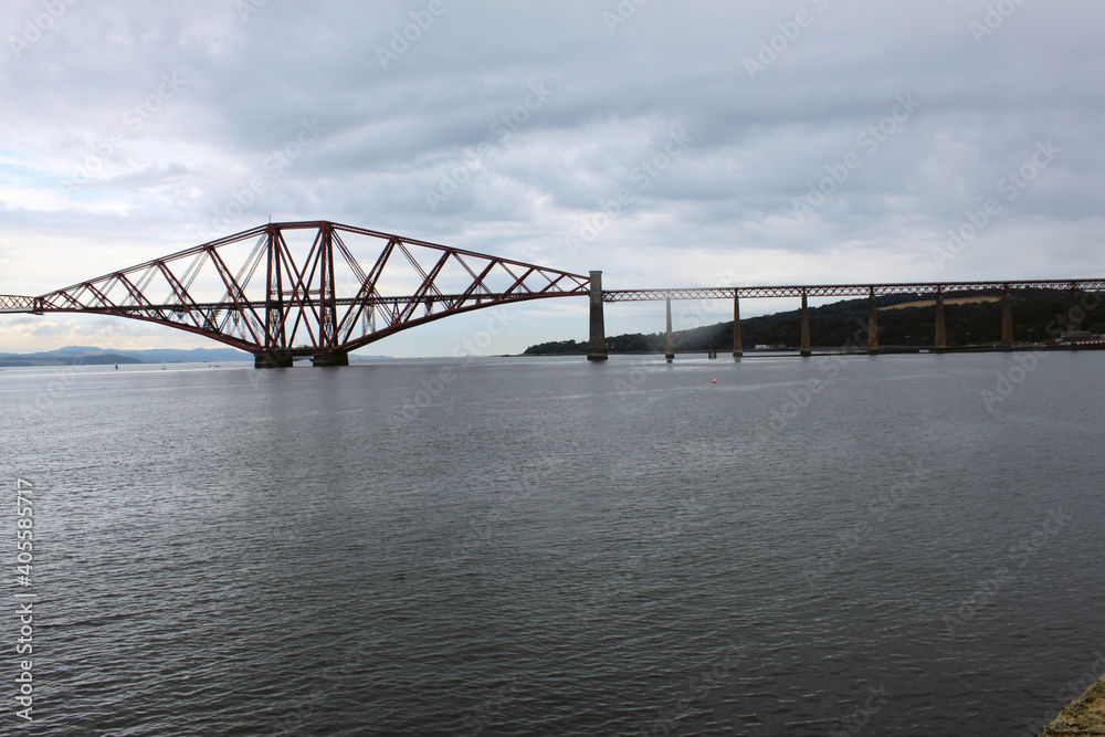 A view of the Forth Rail Bridge in Scotland