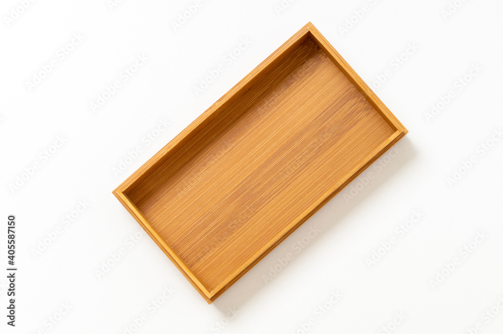 open wooden box on white background, moc ap open wooden box on white background, moc ap