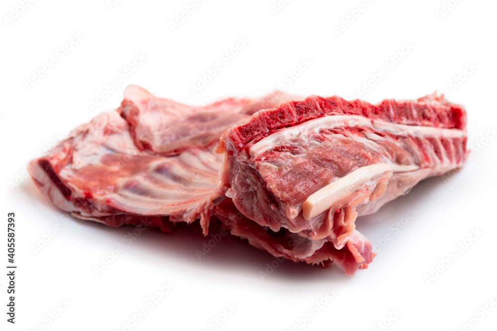 Carne fresca di maialetto sardo, cibo italiano
