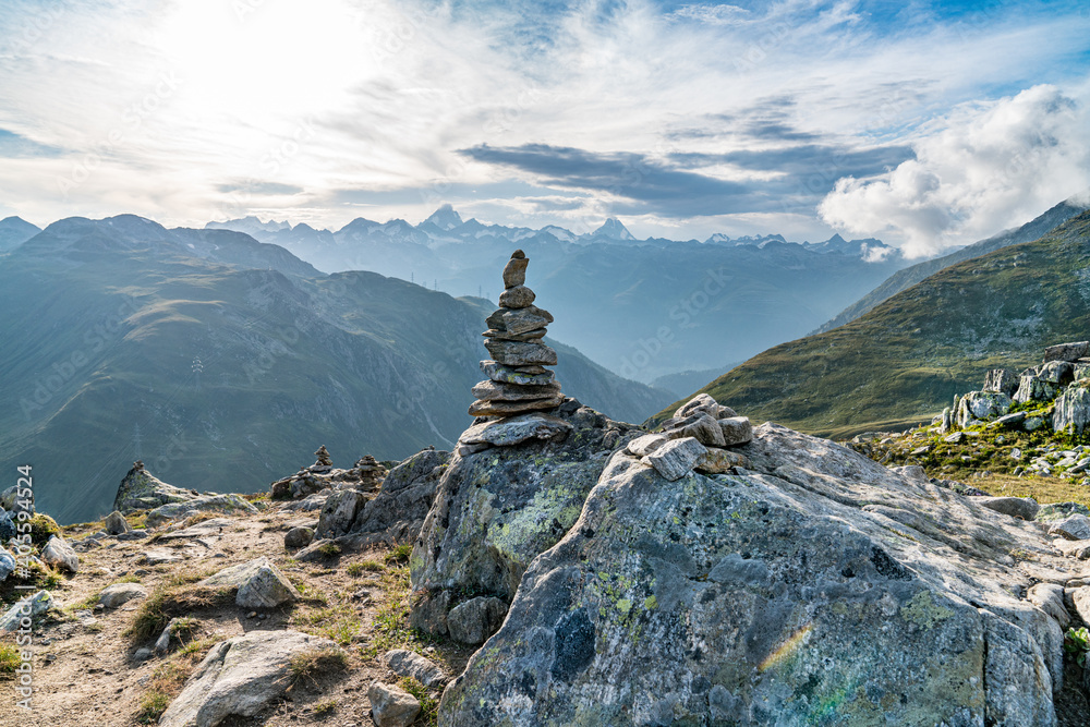 Schweiz Swiss Berge Steine Himmel Monument