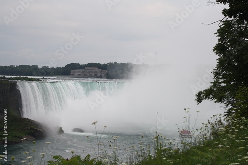 Boat in the falls