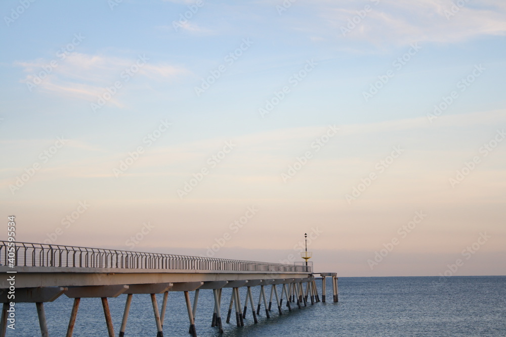 pier at sunset