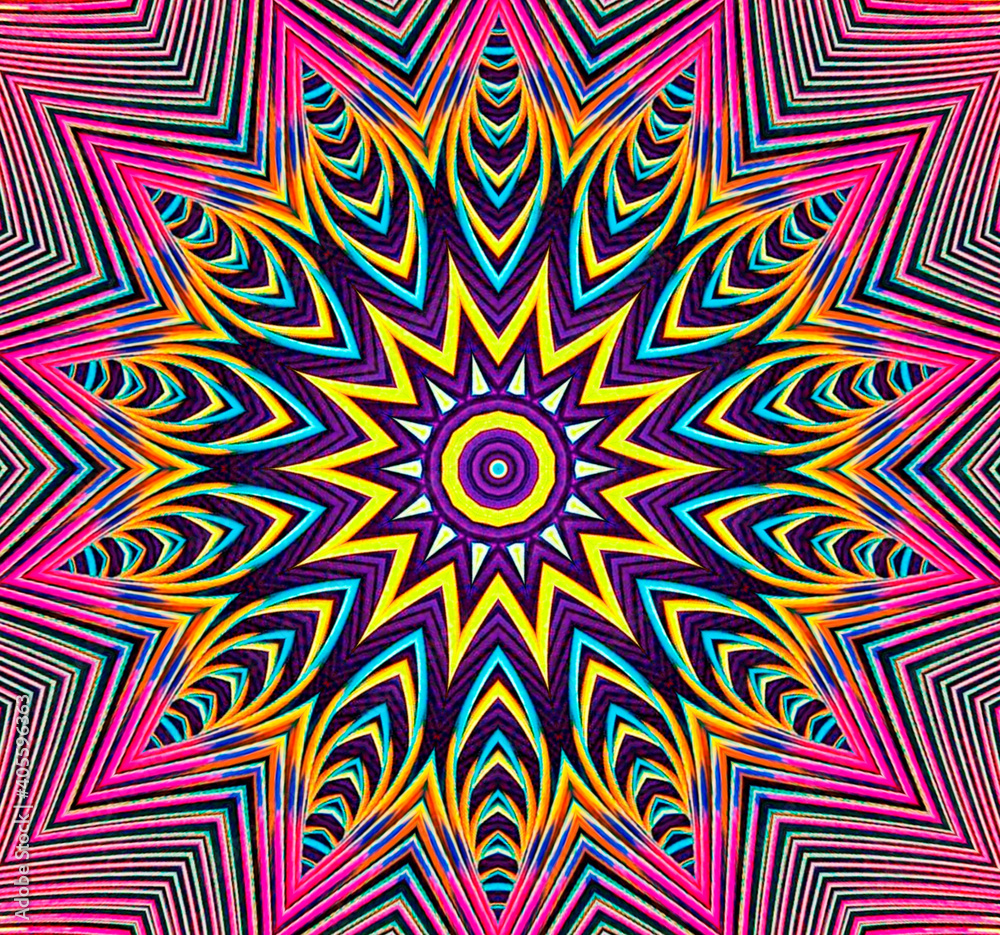 Abstract kaleidoscope background. Unique mandala design Abstract kaleidoscope background. Unique mandala design