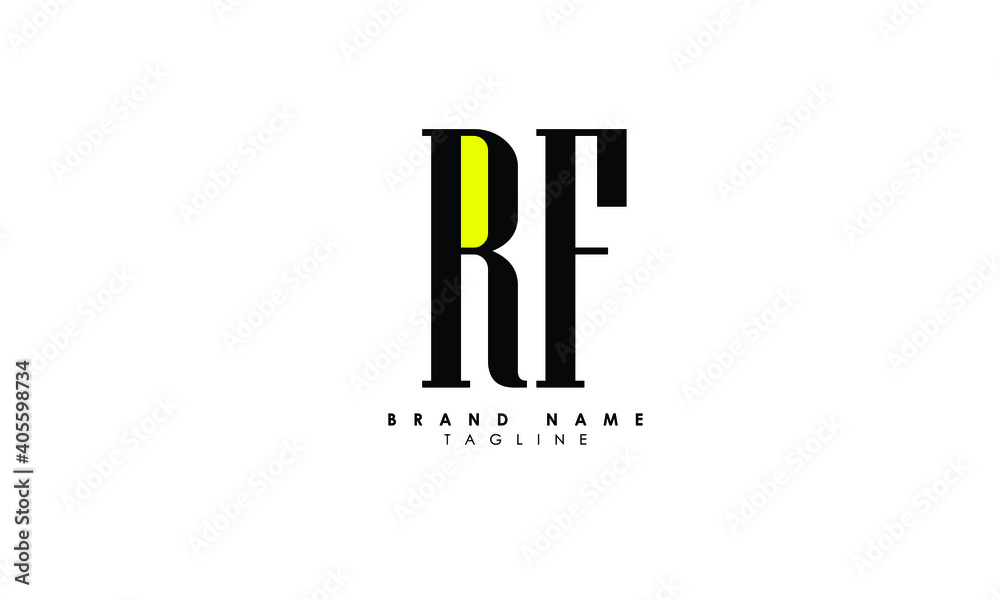 Alphabet letters Initials Monogram logo RF, FR, R and F, Alphabet ...