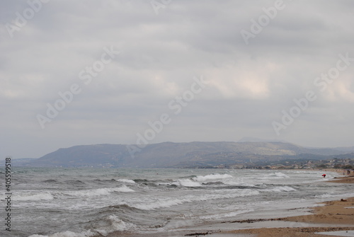 meer gewietter am griechische strand strand