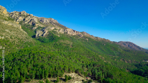 Landscape with mountains in Guadalest  Spain